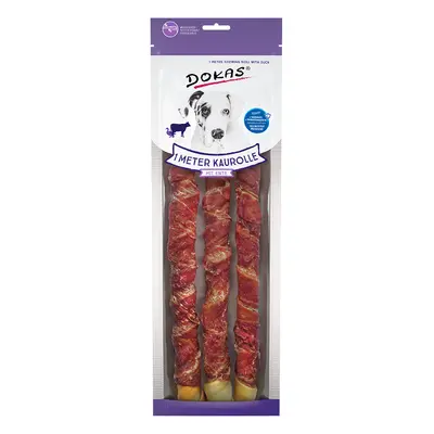 Bastoncini Dokas 1 m Snack per cane - Set %: 3 x 315 g Anatra