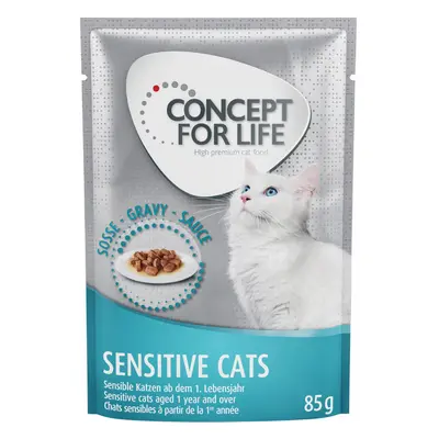 Concept for Life Sensitive Cats - ricetta migliorata! - umido a completamento: 12 x 85 g Concept