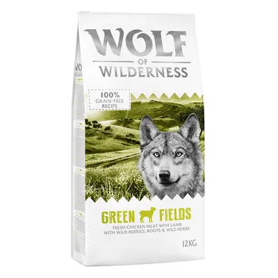 Multipack risparmio! 2 x 12 kg Wolf of Wilderness Crocchette senza cereali per cane - Adult Gree