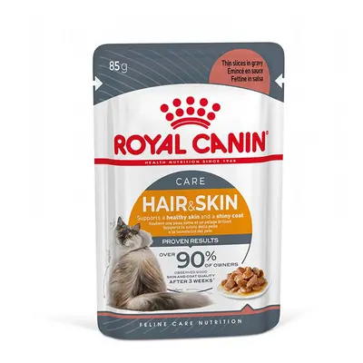 Royal Canin 48 x 85 g Alimento umido per gatti - Hair & Skin Care in Salsa