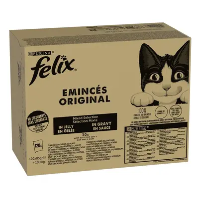 Multipack Felix Classic 120 x 85 g in buste umido per gatto - Carne & Pesce