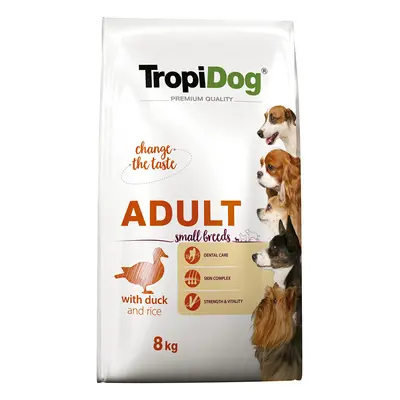 Tropidog Premium Adult Small Anatra & Riso Crocchette per cane - Set %: 2 x 8 kg