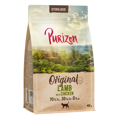 Purizon Crocchette per gatto - 400 g crocchette Purizon Sterilised Adult Agnello con Pollo