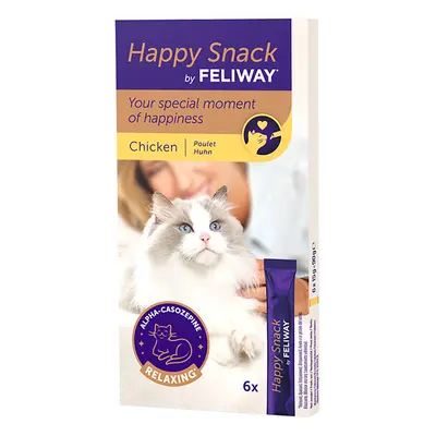 Feliway Happy Snack per gatti con Pollo - 6 Sticks (ca. 90 g)