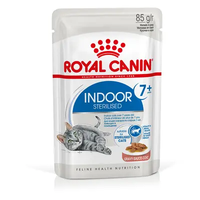 Royal Canin Indoor Sterilised 7+ in umido in Salsa per gatti - Set %: 24 x 85 g