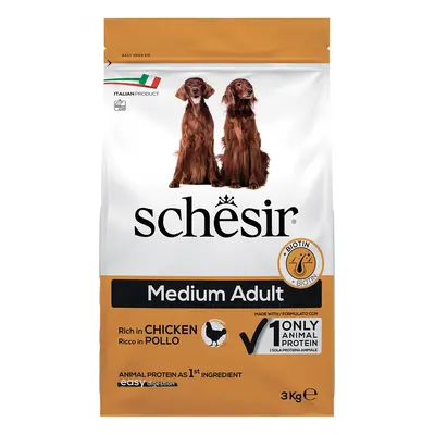 Schesir Medium Adult con Pollo Crocchette per cane - 3 kg