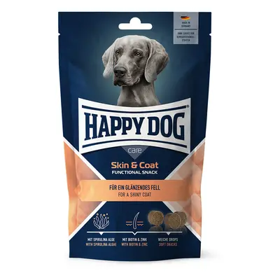 Happy Dog Care Snack per cane - 100 g Skin & Coat con anatra