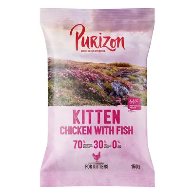 Purizon Crocchette per gatto - 150 g crocchette Kitten Pollo & Pesce