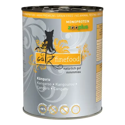 Catz finefood Monoproteico zooplus 6 x 400 g Alimento umido per gatti - Canguro