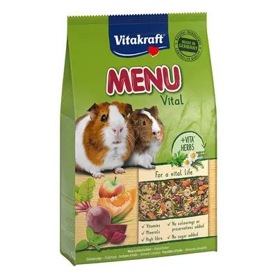 Vitakraft Menù Vital Mangime per porcellini d'India - Set % 2 x 5 kg