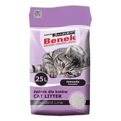 Lettiera Super Benek Lavanda - 25 L (ca. 20 kg)