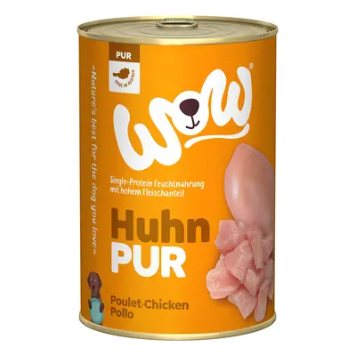 WOW Puro 12 x 400 g Alimento umido per cane - Pollo puro