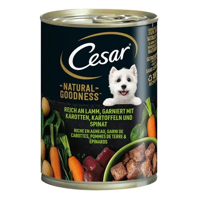 Cesar Natural Goodness 24 x 400 g Alimento umido per cani - Agnello