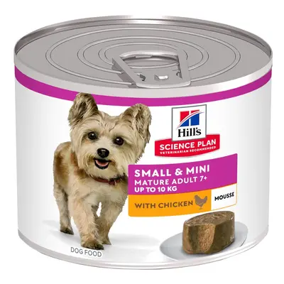 Hill's Science Plan Mature Small & Mini Mousse umido per cane - Set %: 24 x 200 g Pollo