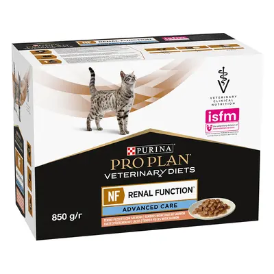 Purina Pro Plan Veterinary Diets Feline NF Renal Advance Care Salmone - 10 x 85 g