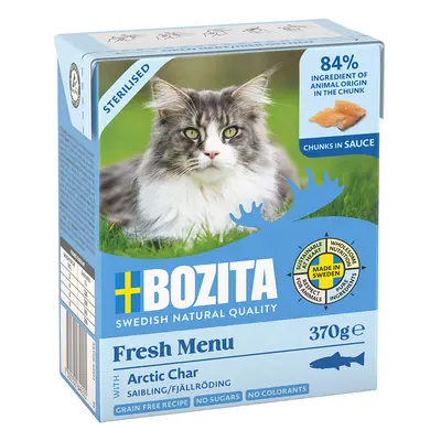 Bozita Tetra Bocconcini in salsa 6 x 370 g Umido per gatto - Sterilised con Salmerino