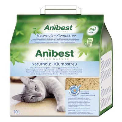 Lettiera Anibest Legno naturale - Set %: 2 x 10 l (ca. 4,3 kg)