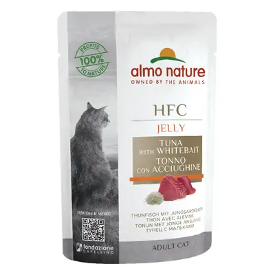 Almo Nature HFC Jelly in buste 12 x 55 g umido per gatto - Tonno con Acciughine