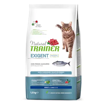 Natural Trainer Exigent Adult con Pesce azzurro Crocchette per gatti - Set %: 2 x 1,5 kg