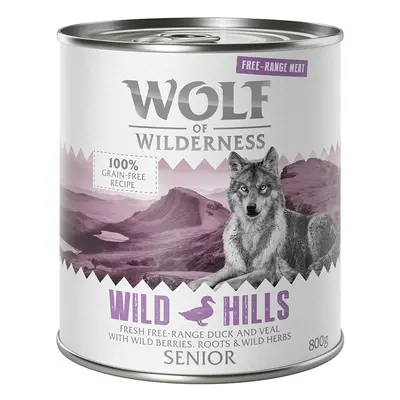 Wolf of Wilderness "Carne allevata all'aperto" Senior 24 x 800 g Umido cani - Wild Hills - Anatr