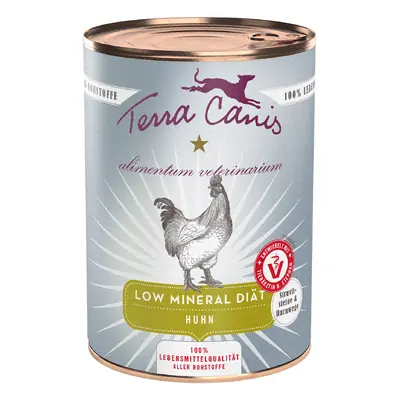 Multipack risparmio! Terra Canis Alimentum Veterinarium Low Mineral Diet 12 x 400 g - Pollo