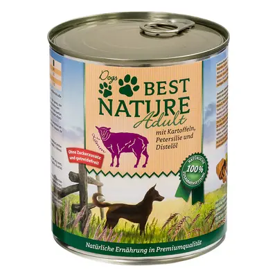 Multipack risparmio Best Nature Dog Adult 12 x 800 g - Agnello, patate e prezzemolo