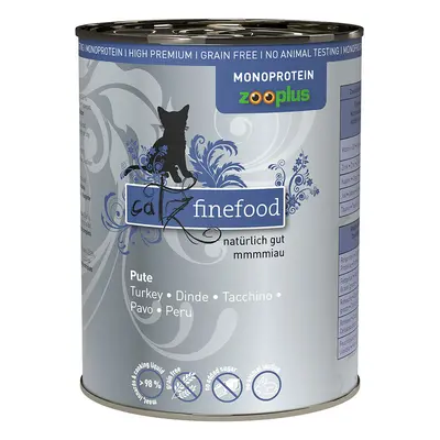 Catz finefood Monoproteico zooplus 24 x 400 g Alimento umido per gatti - Tacchino