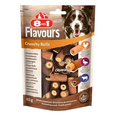 8in1 Flavours Crunchy Rolls Snack per cani - Set %: 3 x 85 g