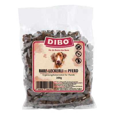 DIBO BARF Bocconcini con Cavallo Snack per cani - Set %: 6 x 200 g