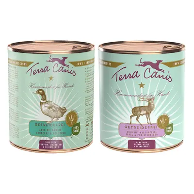 Terra Canis Senza cereali 12 x 800 g Alimento umido per cane - Mix 1: Selvaggina & Anatra