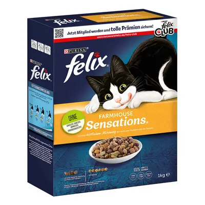 Felix Farmhouse Sensations con Pollo Crocchette per gatto - Set %: 4 x 1 kg