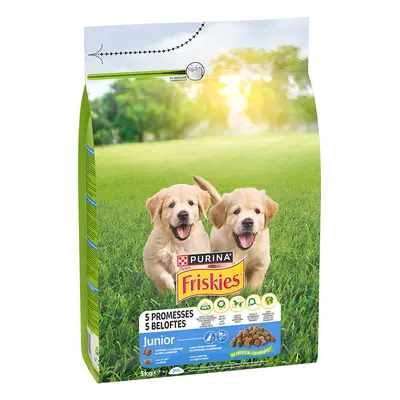 PURINA Friskies Junior con Pollo e Verdure Crocchette per cane - 3 kg