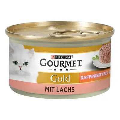 Gourmet Gold Tortini 48 x 85 g Alimento umido per gatti - Mix Carne e Pesce: Pollo, Manzo, Tonno