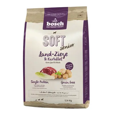 Multipack risparmio! Bosch Crocchette per cane - 2 x 2,5 kg HPC Soft Senior Capra & Patate