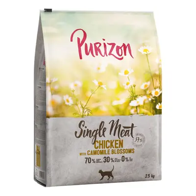 Purizon Single Meat Pollo con Fiori di camomilla Crocchette per gatto - 2,5 kg