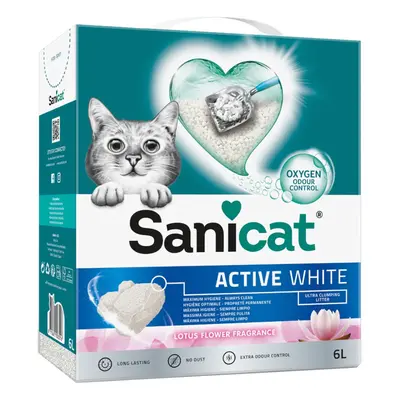 Lettiera Sanicat Active White Lotus Flower - 6 L (ca. 5,2 kg)