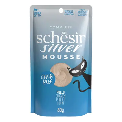 Schesir Silver Mousse 12 x 80 g Umido per gatto - Pollo