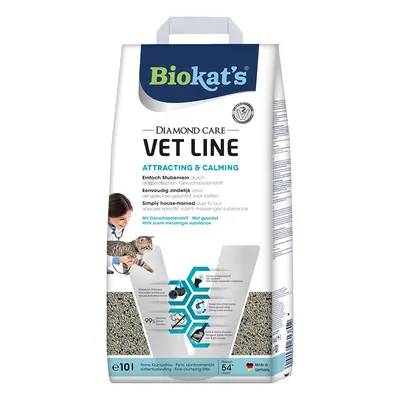 Lettiera Biokat's Diamond Care Vet Line Attracting & Calming - Set %: 2 x 10 L (ca. 19 kg)