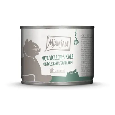 MjAMjAM 24 x 200 g umido per gatto - Vitello & Tacchino