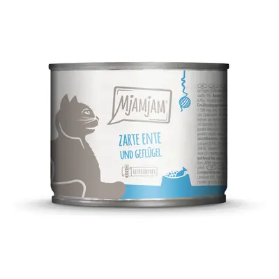 MjAMjAM 6 x 200 g umido per gatto - Anatra & Pollame