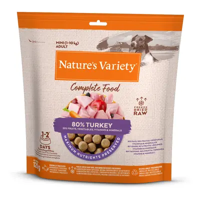 2 + 1 gratis! 3 x Nature's Variety Snack liofilizzati per cane - 3 x 120 g Mini, Tacchino