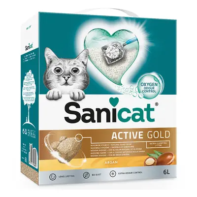 Lettiera Sanicat Active Gold - Set %: 2 x 6 L (ca. 11 kg)