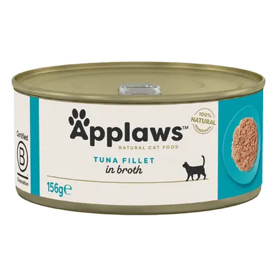 Applaws in Brodo 12 x 156 g Alimento umido per gatti - Filetto di Tonno