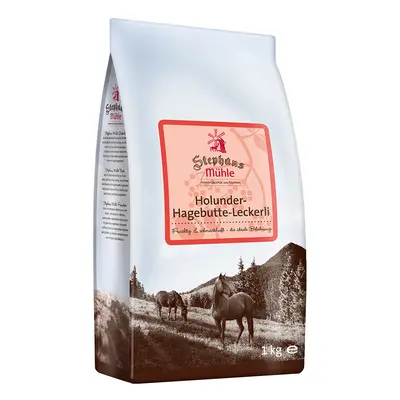 15 kg snack Stephans Mühle per cavalli - Sambuco-Rosa canina