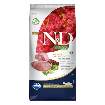 Farmina N&D Quinoa Cat Weight Management Agnello, Quinoa e Broccoli - Set %: 2 x 5 kg