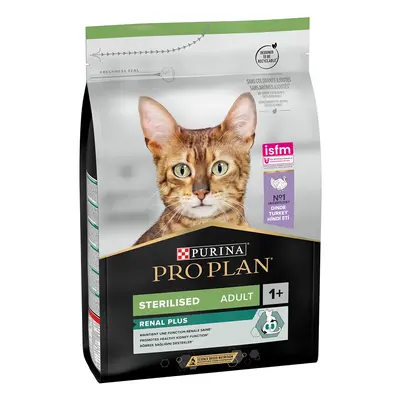 PURINA PRO PLAN Sterilised Adult Renal Plus Ricco in Tacchino Crocchette per gatto - 3 kg