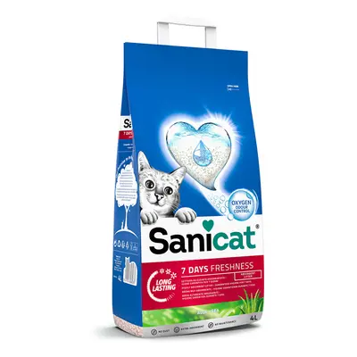 Lettiera Sanicat 7 Days Aloe Vera - Set %: 4 x 4 L (ca. 11 kg)