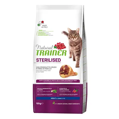 Natural Trainer Sterilised con Prosciutto crudo Crocchette per gatti - Set %: 2 x 10 kg