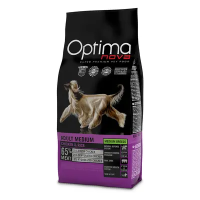 Optimanova Medium Adult Pollo & Riso - 2 x 12 kg - prezzo top!