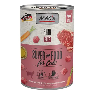 MAC's Cat 24 x 400 g Alimento umido per gatti - Manzo